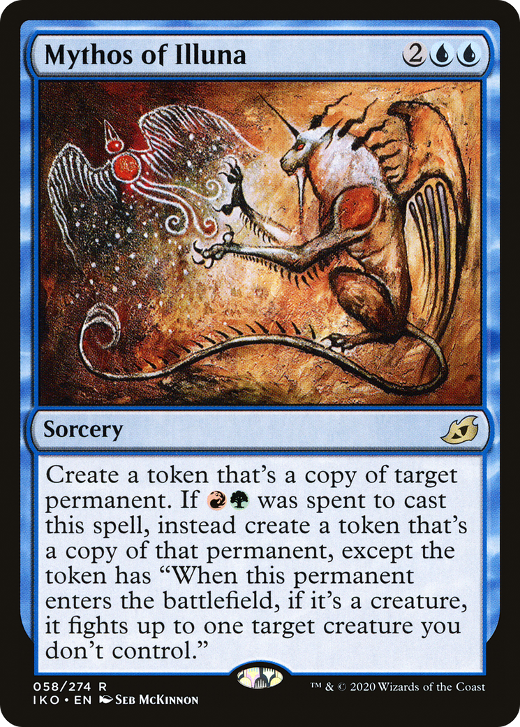 Mythos of Illuna (IKO-058) [Ikoria: Lair of Behemoths] Foil MTG Single Wizards of the Coast