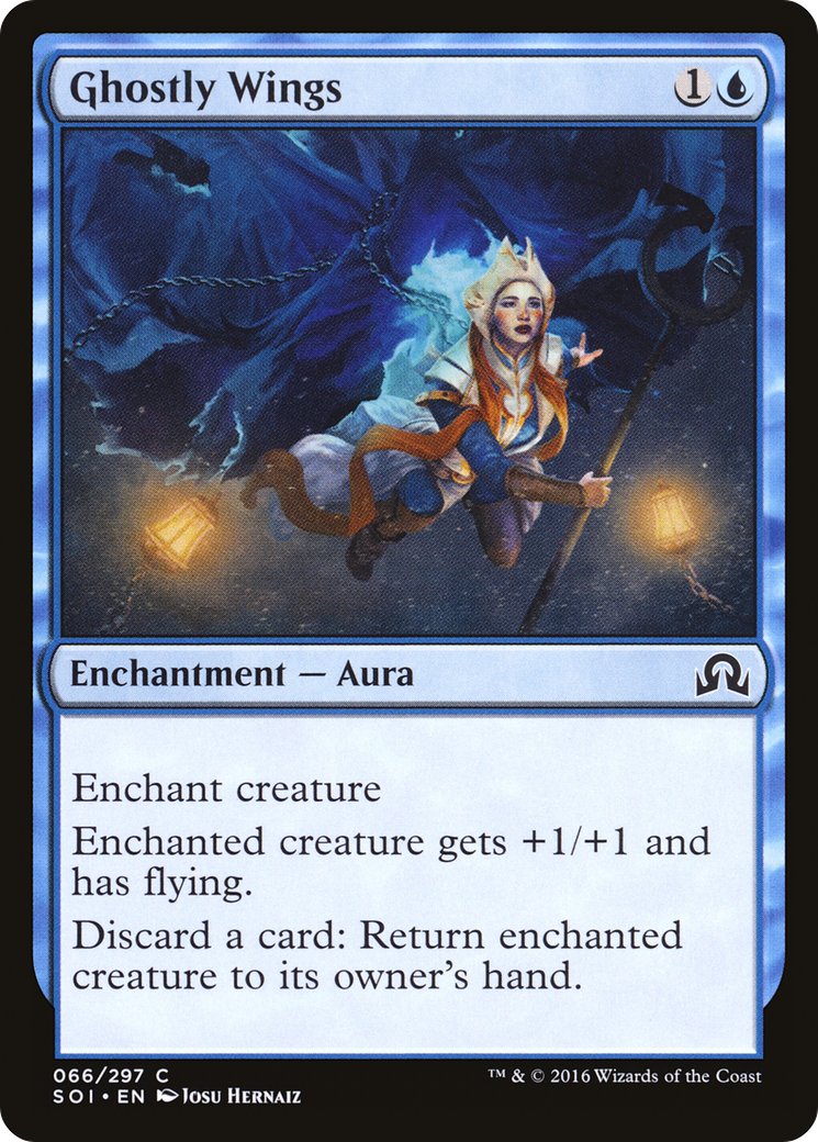 Ghostly Wings (SOI-066) [Shadows over Innistrad] Foil MTG Single Wizards of the Coast