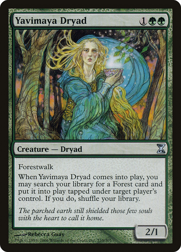 Yavimaya Dryad (TSP-235) [Time Spiral] MTG Single Wizards of the Coast