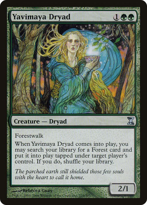 Yavimaya Dryad (TSP-235) [Time Spiral] Foil MTG Single Wizards of the Coast