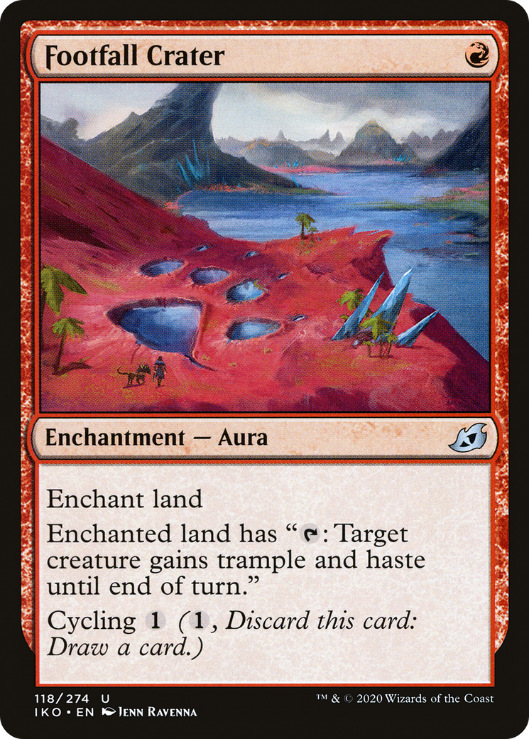 Footfall Crater (IKO-118) [Ikoria: Lair of Behemoths] Foil MTG Single Wizards of the Coast