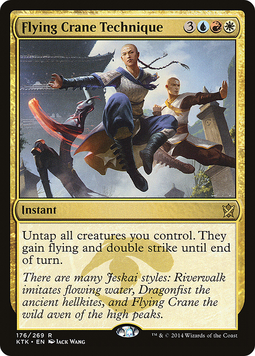 Flying Crane Technique (KTK-176) [Khans of Tarkir] MTG Single Wizards of the Coast
