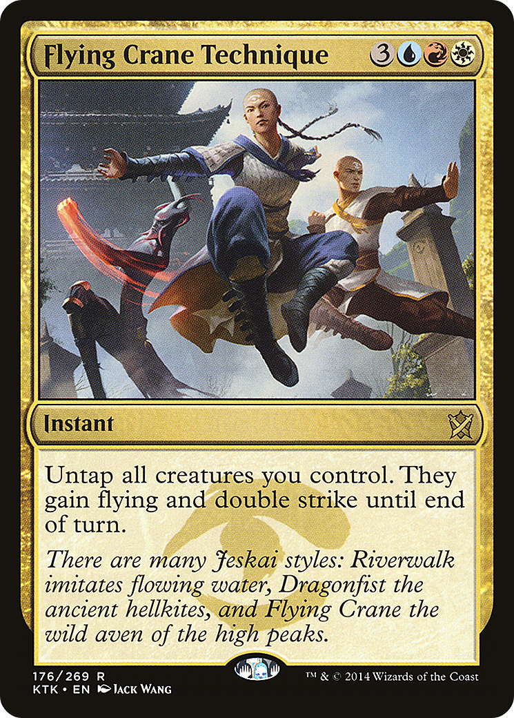 Flying Crane Technique (KTK-176) [Khans of Tarkir] Foil MTG Single Wizards of the Coast