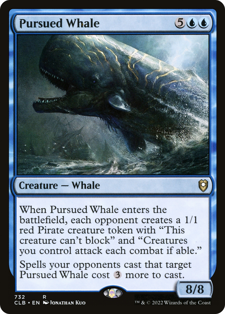 Pursued Whale (CLB-732) [Commander Legends: Battle for Baldur's Gate] MTG Single Wizards of the Coast