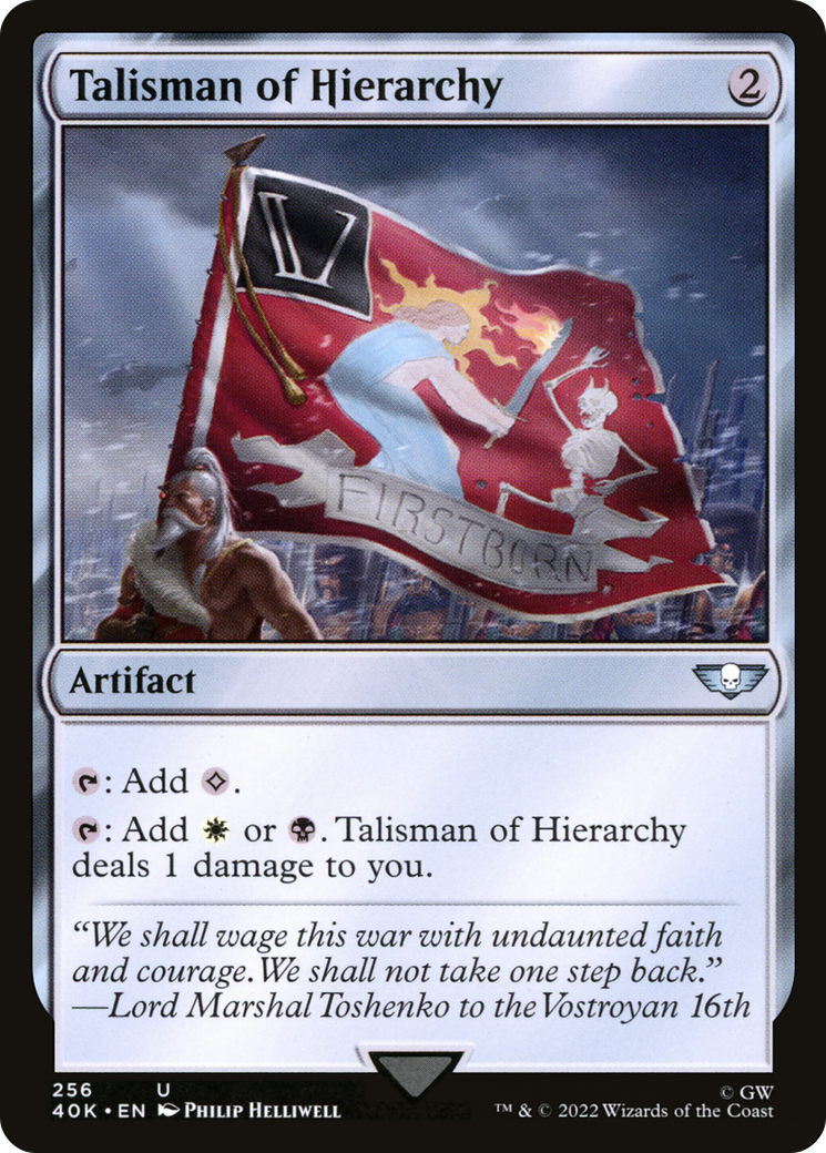 Talisman of Hierarchy (40K-256) [Warhammer 40,000 Commander] MTG Single Wizards of the Coast