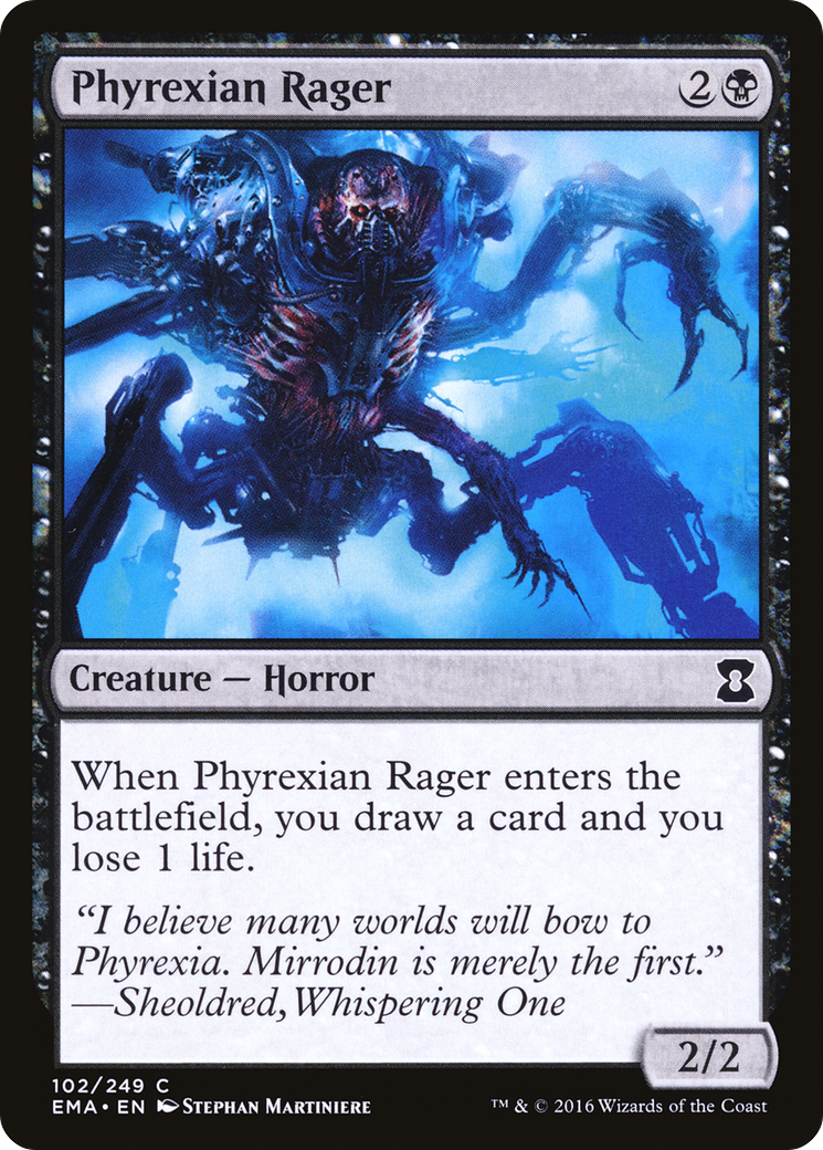 Phyrexian Rager (EMA-102) [Eternal Masters] Foil MTG Single Wizards of the Coast