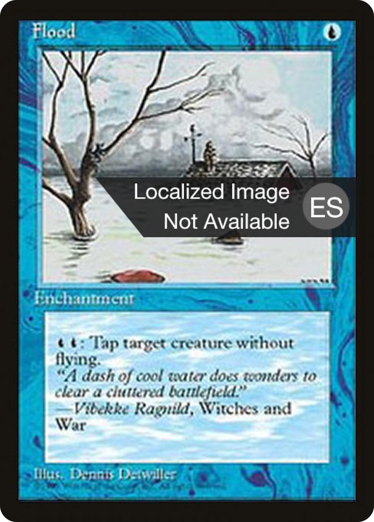 Flood (4BB-) [Fourth Edition Foreign Black Border] MTG Single Wizards of the Coast