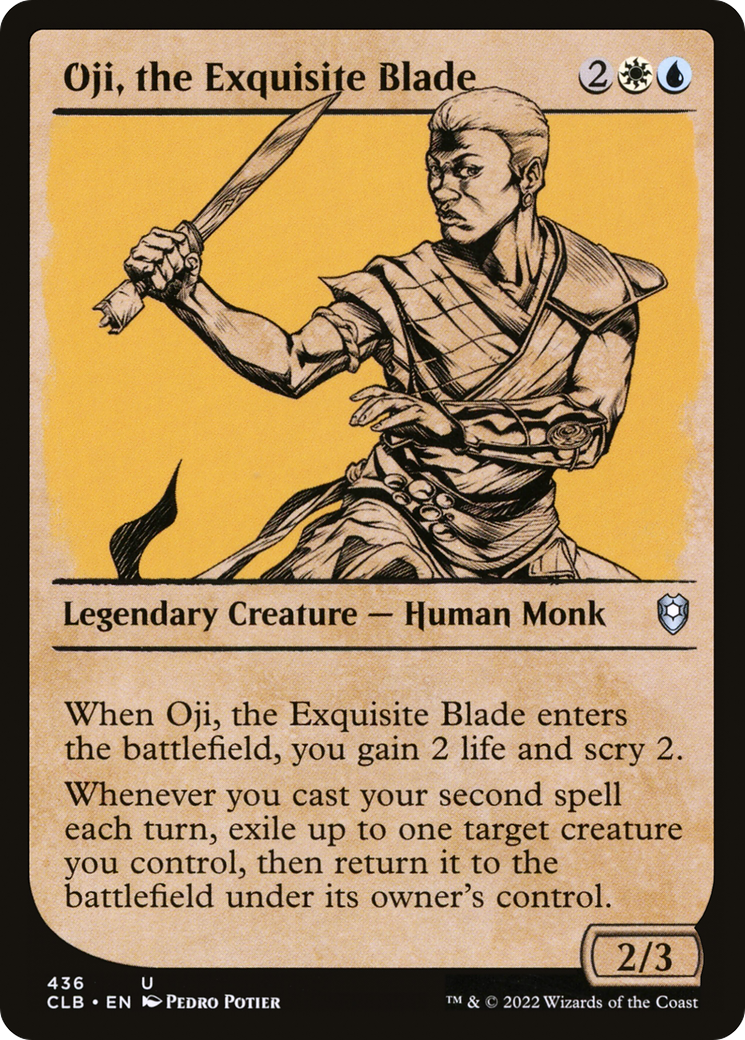 Oji, the Exquisite Blade (CLB-436) [Commander Legends: Battle for Baldur's Gate] (Showcase) MTG Single Wizards of the Coast
