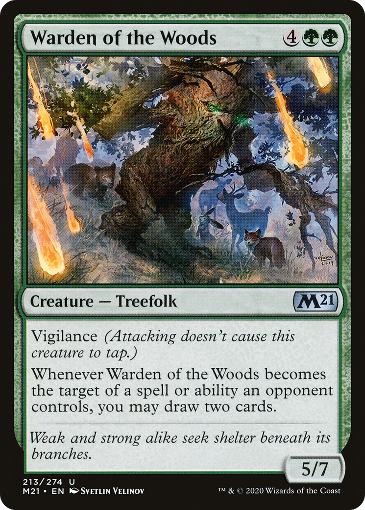 Warden of the Woods (M21-213) [Core Set 2021] Foil MTG Single Wizards of the Coast