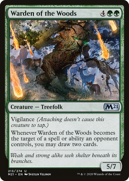 Warden of the Woods (M21-213) [Core Set 2021] Foil MTG Single Wizards of the Coast