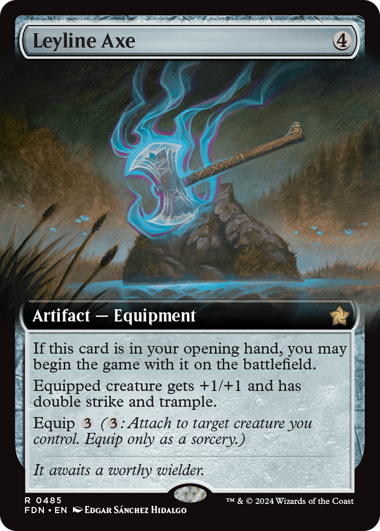 Leyline Axe (FDN-485) [Foundations] (Extended Art) Foil MTG Single Wizards of the Coast