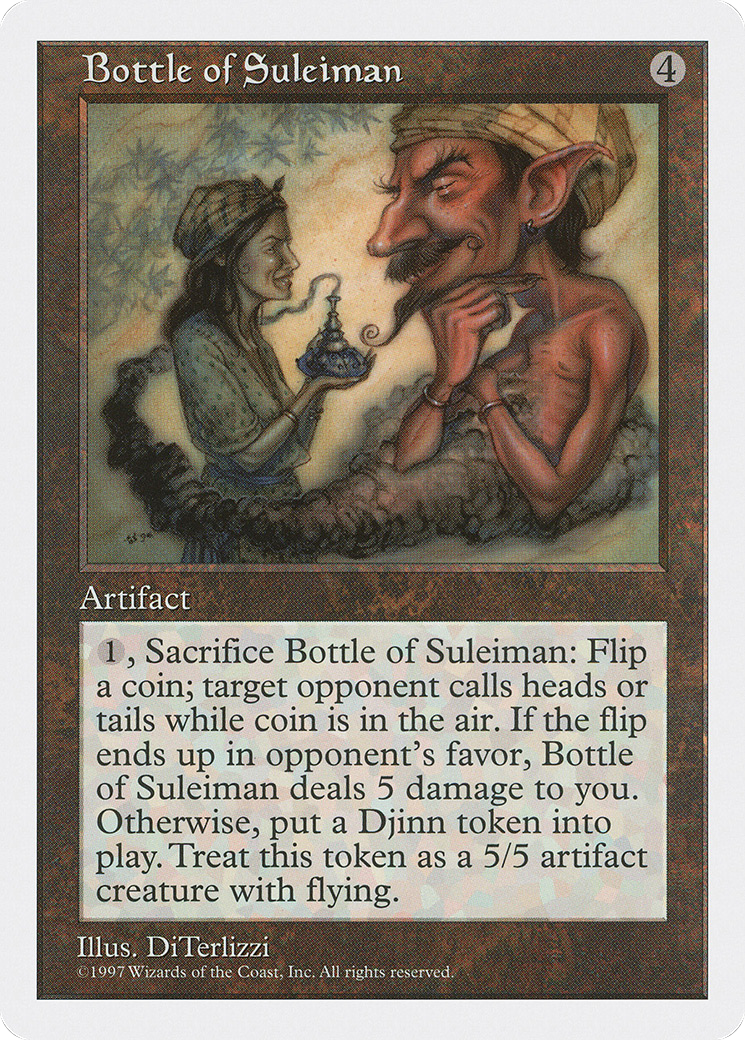 Bottle of Suleiman (5ED-) [Fifth Edition] MTG Single Wizards of the Coast