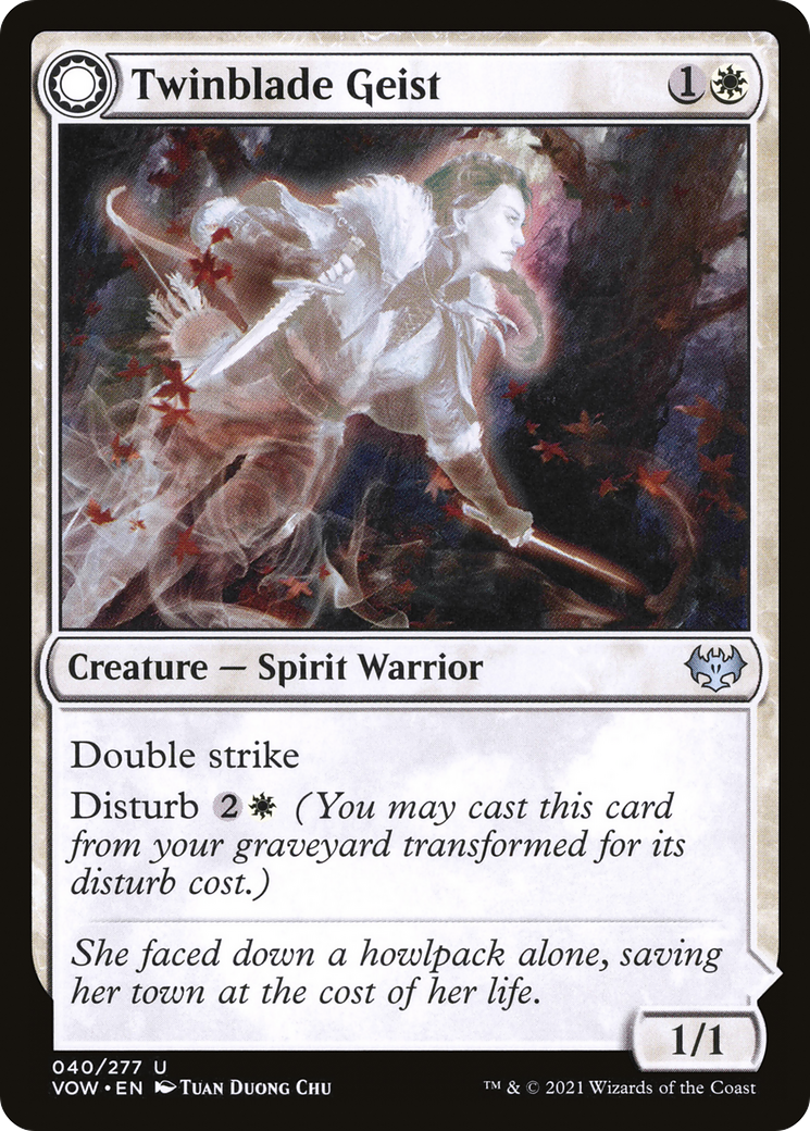 Twinblade Geist (VOW-040) [Innistrad: Crimson Vow] MTG Single Wizards of the Coast