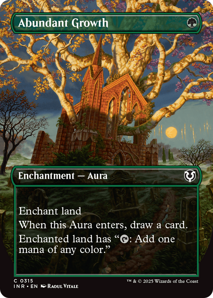Abundant Growth (INR-315) [Innistrad Remastered] (Borderless) MTG Single Wizards of the Coast