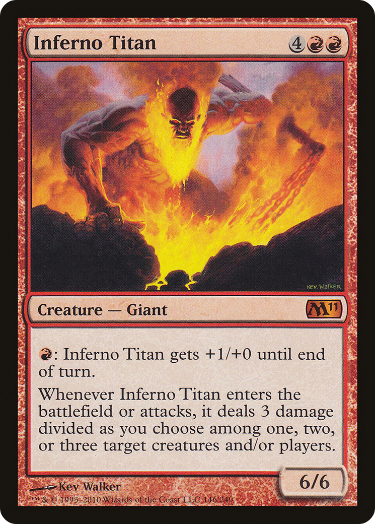 Inferno Titan [Magic 2011] MTG Single Magic: The Gathering