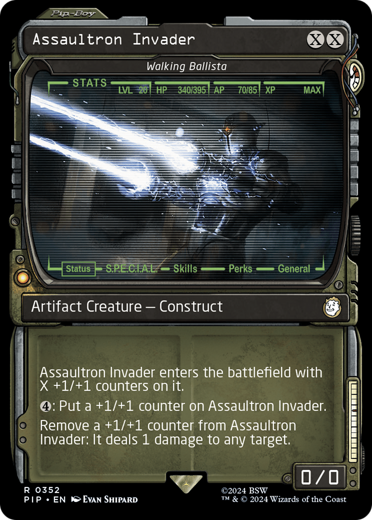 Assaultron Invader - Walking Ballista (PIP-352) [Fallout] (Showcase) MTG Single Wizards of the Coast