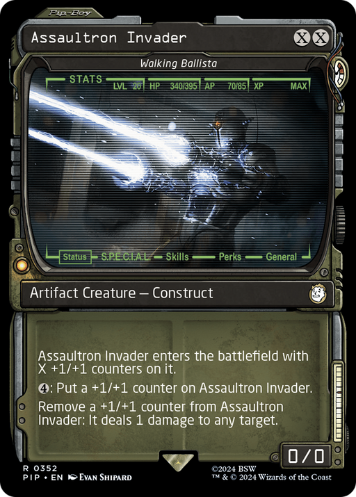 Assaultron Invader - Walking Ballista (PIP-352) [Fallout] (Showcase) MTG Single Wizards of the Coast