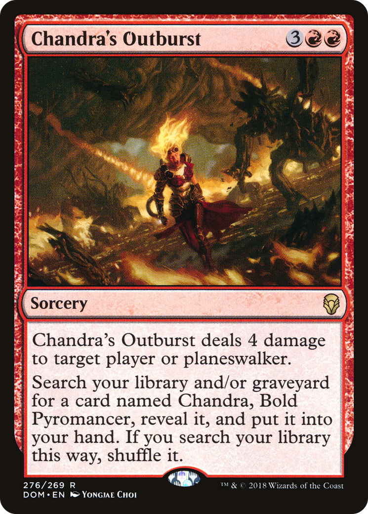 Chandra's Outburst (DOM-276) [Dominaria] MTG Single Wizards of the Coast