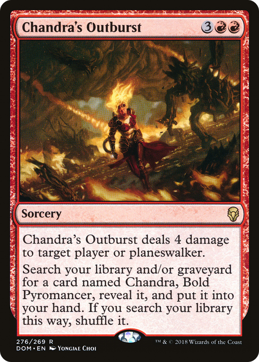 Chandra's Outburst (DOM-276) [Dominaria] MTG Single Wizards of the Coast