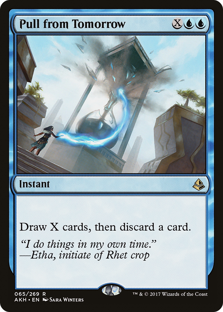 Pull from Tomorrow (AKH-065) [Amonkhet] Foil MTG Single Wizards of the Coast