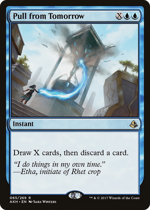 Pull from Tomorrow (AKH-065) [Amonkhet] Foil MTG Single Wizards of the Coast