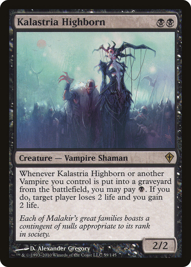 Kalastria Highborn (WWK-059) [Worldwake] Foil MTG Single Wizards of the Coast