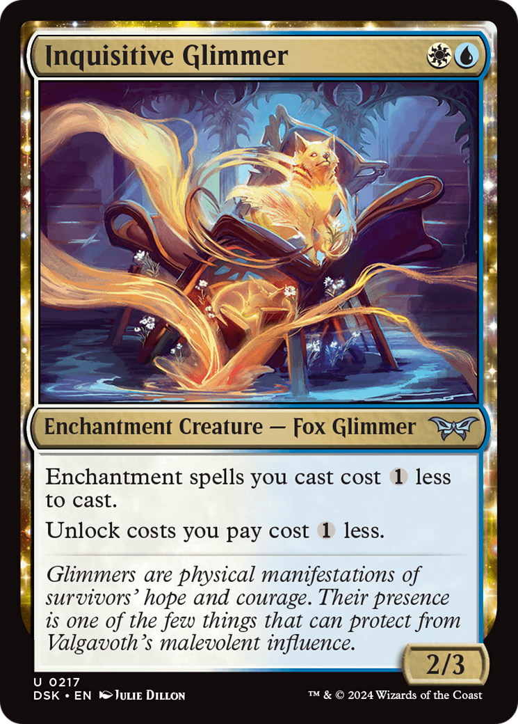 Inquisitive Glimmer (DSK-217) [Duskmourn: House of Horror] MTG Single Wizards of the Coast