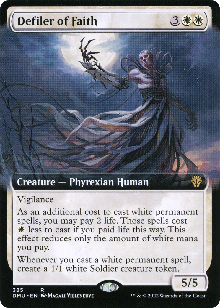 Defiler of Faith (DMU-385) [Dominaria United] (Extended Art) Foil MTG Single Wizards of the Coast