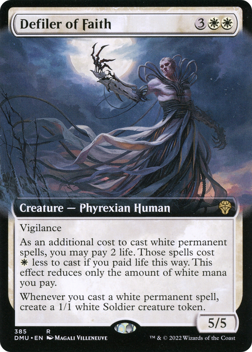 Defiler of Faith (DMU-385) [Dominaria United] (Extended Art) MTG Single Wizards of the Coast
