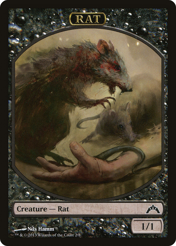 Rat Token (GTC-002) [Tokens] Gatecrash Tokens MTG Single Wizards of the Coast