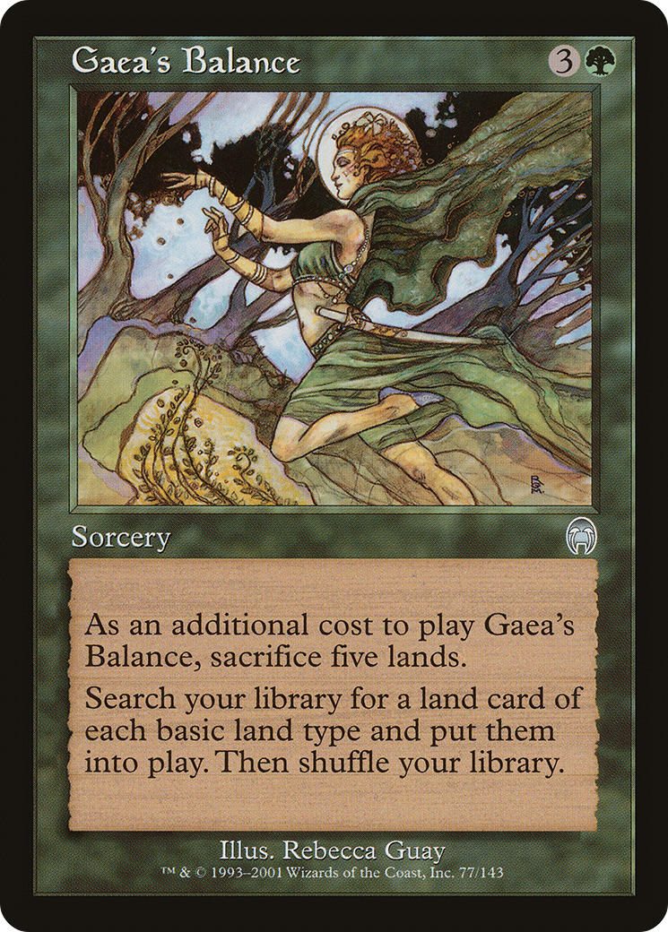 Gaea's Balance (APC-077) [Apocalypse] Foil MTG Single Wizards of the Coast