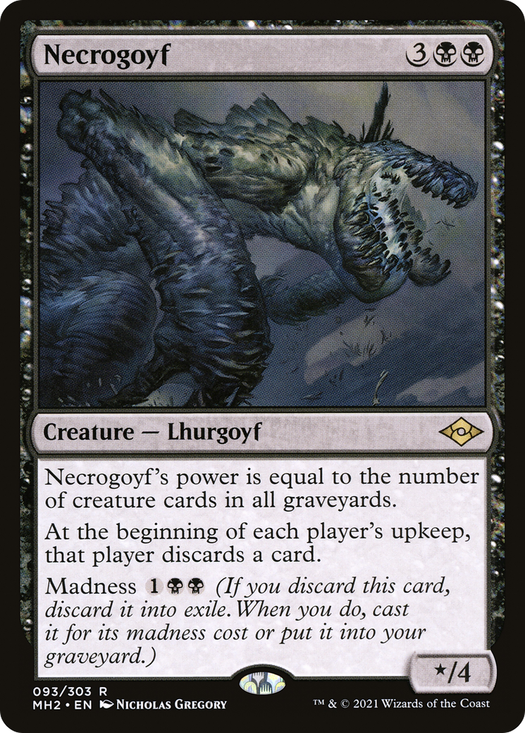 Necrogoyf (MH2-093) [Modern Horizons 2] MTG Single Modern Horizons 2