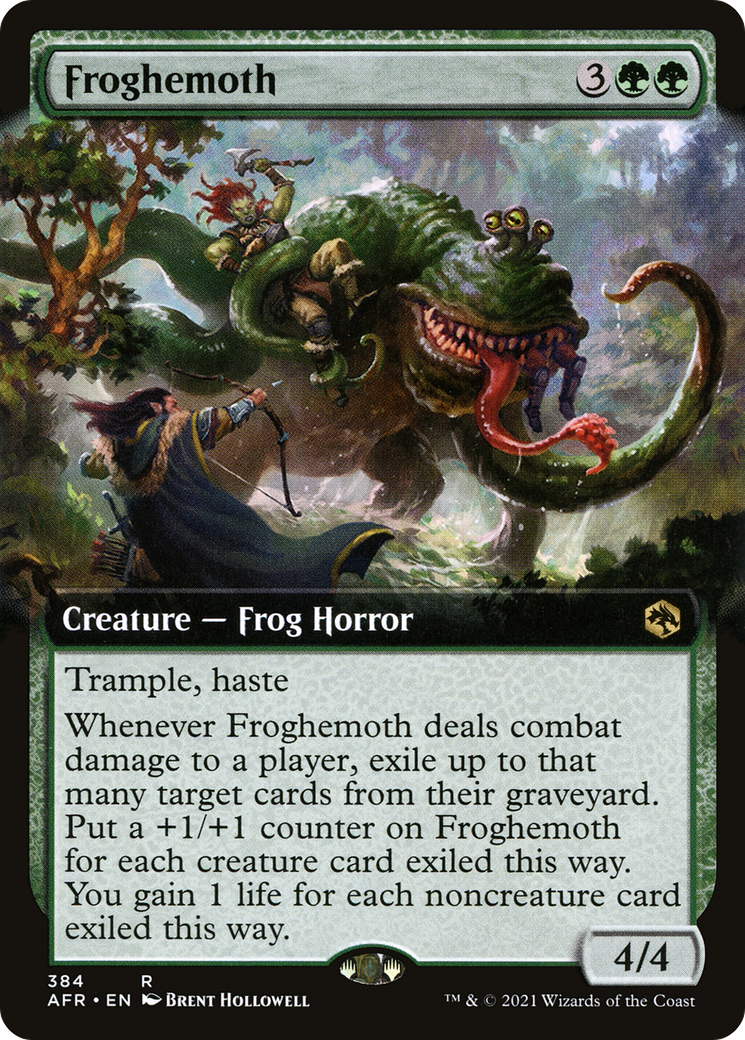 Froghemoth (AFR-384) [Adventures in the Forgotten Realms] (Extended Art) MTG Single Wizards of the Coast