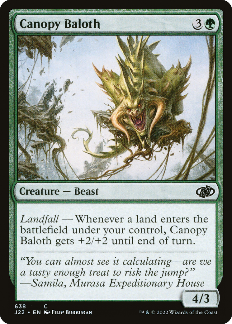 Canopy Baloth (J22-638) [Jumpstart 2022] MTG Single Wizards of the Coast