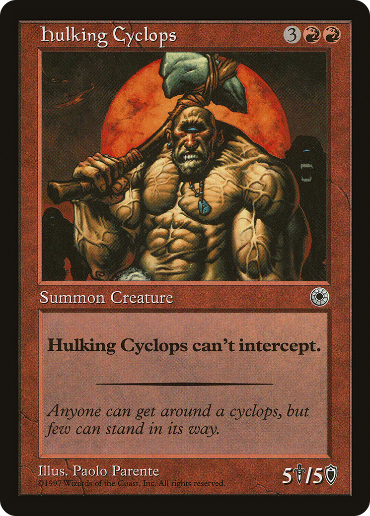 Hulking Cyclops (POR-134) [Misc] Portal MTG Single Wizards of the Coast
