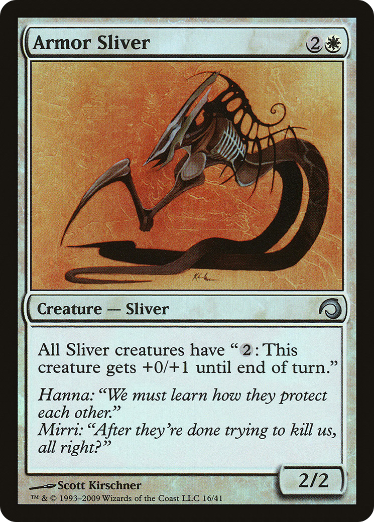 Armor Sliver (PDS-016) [Misc] Premium Deck Series: Slivers Foil MTG Single Wizards of the Coast
