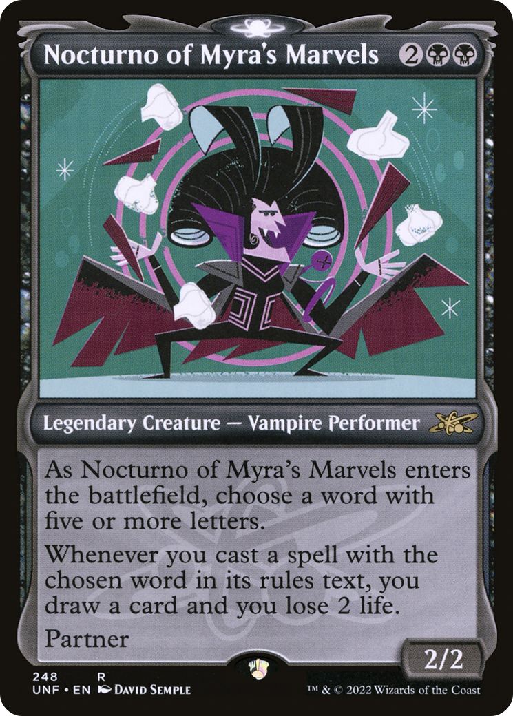 Nocturno of Myra's Marvels (UNF-248) [Unfinity] (Showcase) MTG Single Wizards of the Coast