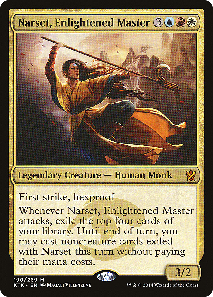 Narset, Enlightened Master (KTK-190) [Khans of Tarkir] Foil MTG Single Wizards of the Coast