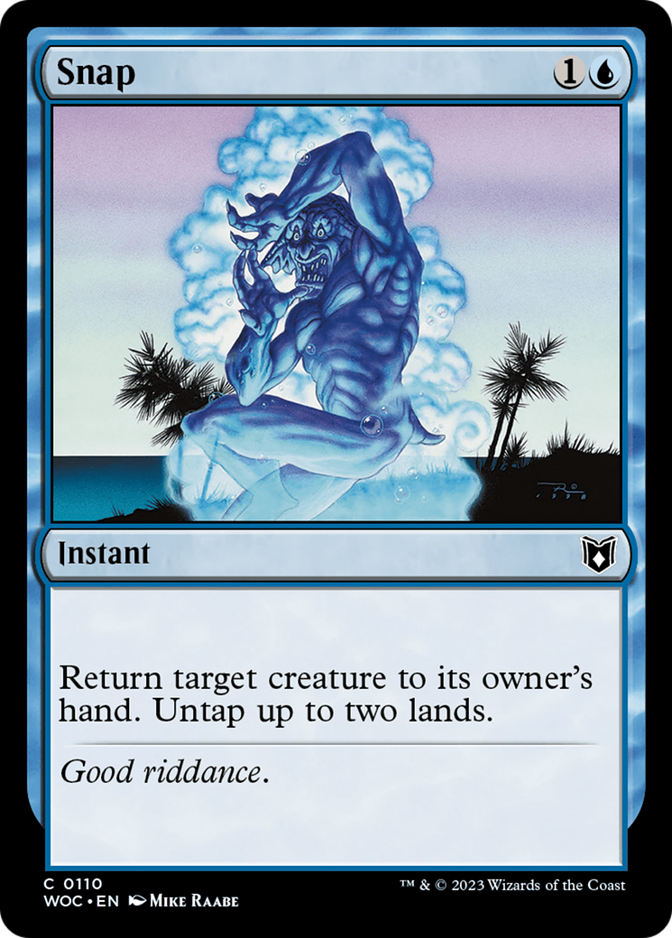 Snap (WOC-110) [Wilds of Eldraine Commander] MTG Single Wizards of the Coast