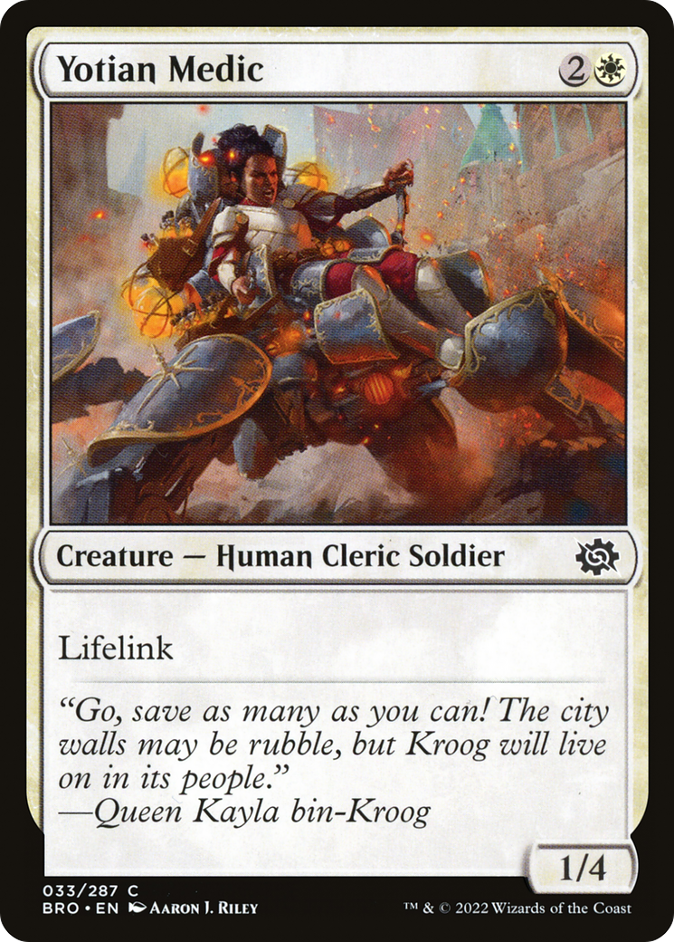 Yotian Medic (BRO-033) [The Brothers' War] Foil MTG Single Wizards of the Coast