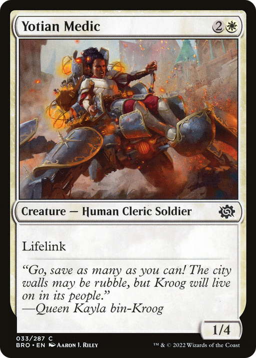 Yotian Medic (BRO-033) [The Brothers' War] Foil MTG Single Wizards of the Coast