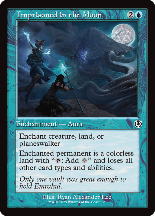 Imprisoned in the Moon (INR-358) [Innistrad Remastered] Foil MTG Single Wizards of the Coast