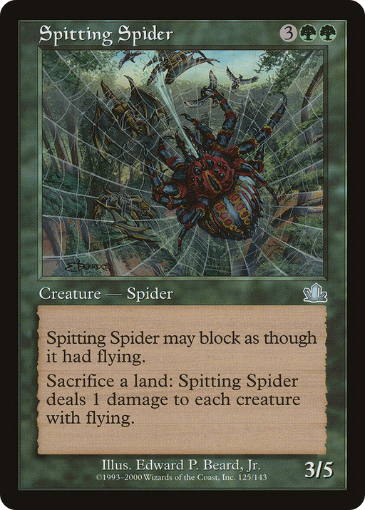 Spitting Spider (PCY-125) [Prophecy] MTG Single Wizards of the Coast