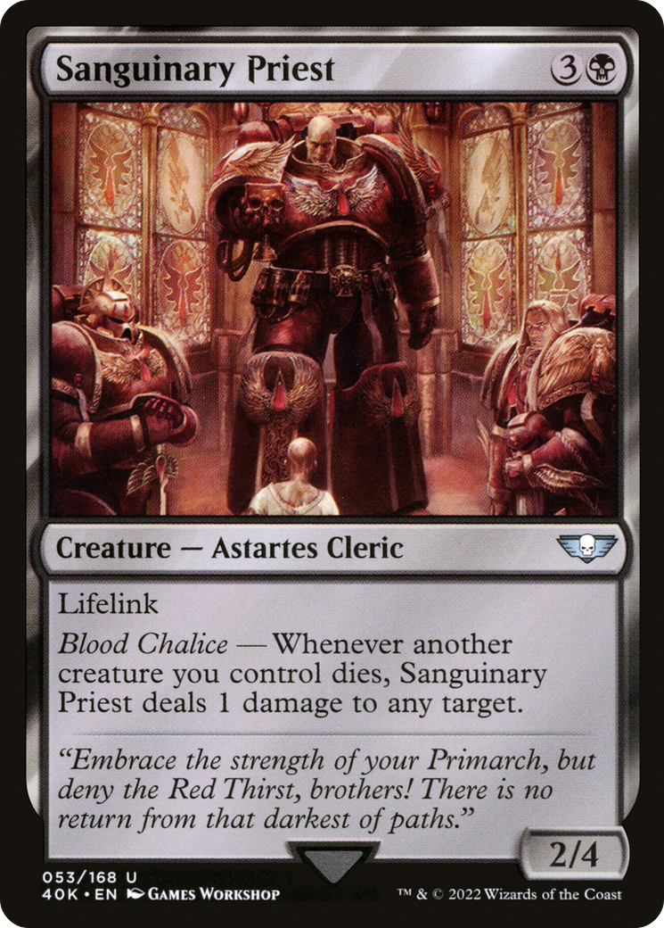 Sanguinary Priest (40K-053) [Warhammer 40,000 Commander] MTG Single Wizards of the Coast