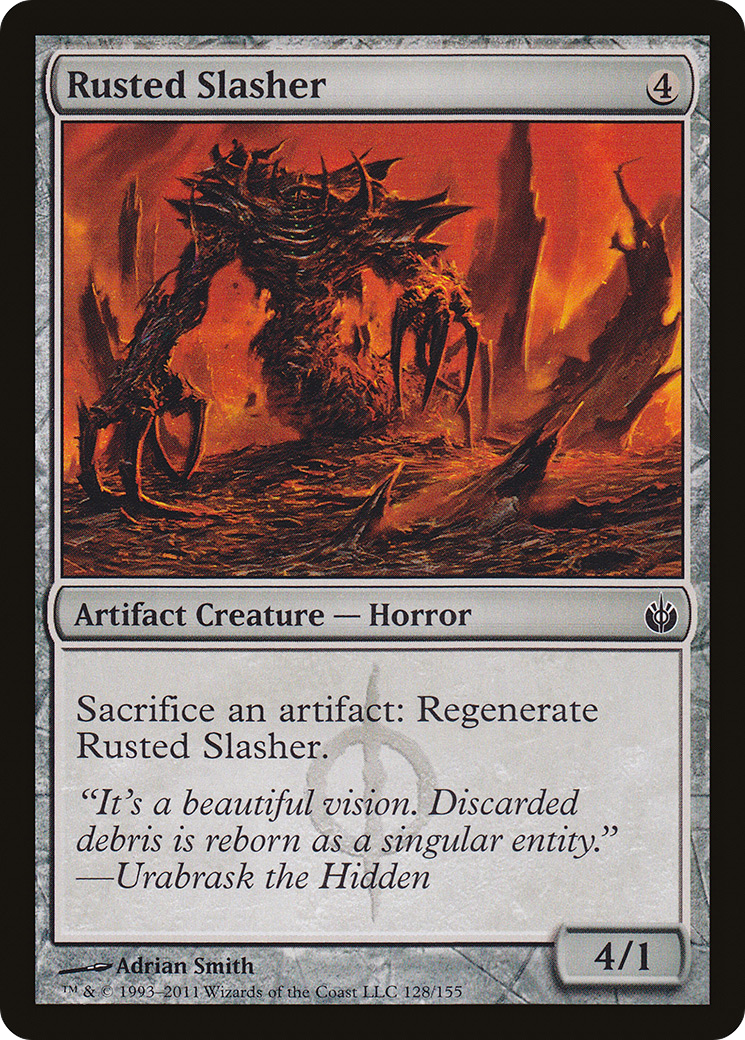 Rusted Slasher (MBS-128) [Mirrodin Besieged] Foil MTG Single Wizards of the Coast