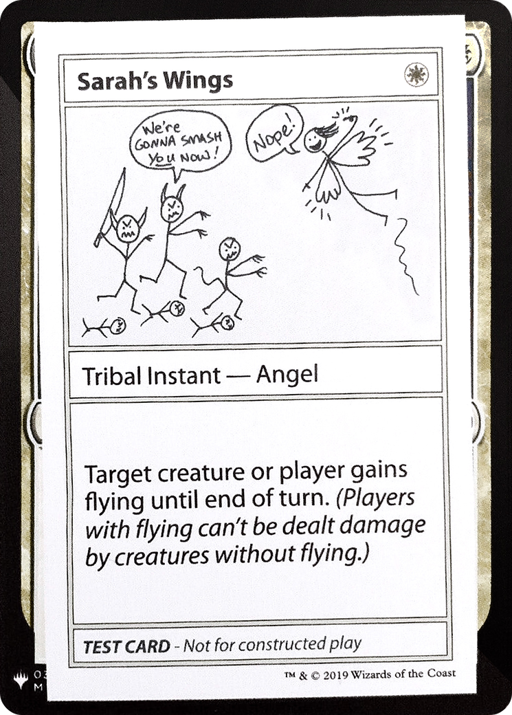 Sarah's Wings (CMB1-) [Mystery Booster] Playtest Cards 2019 MTG Single Wizards of the Coast