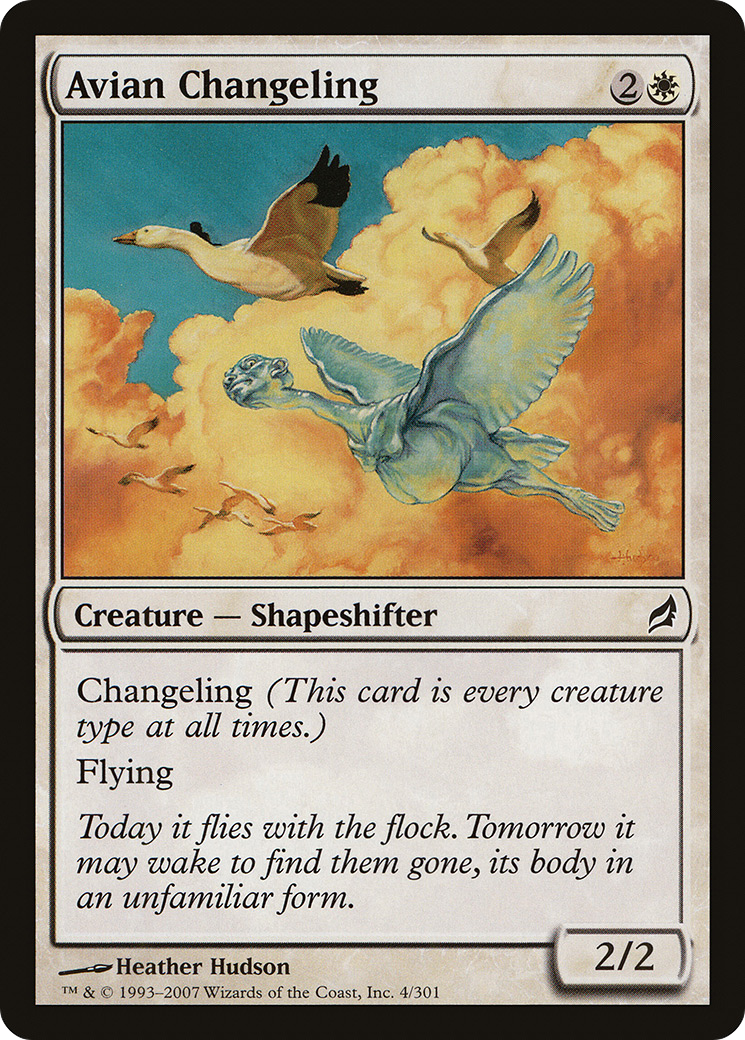 Avian Changeling (LRW-004) [Lorwyn] Foil MTG Single Wizards of the Coast