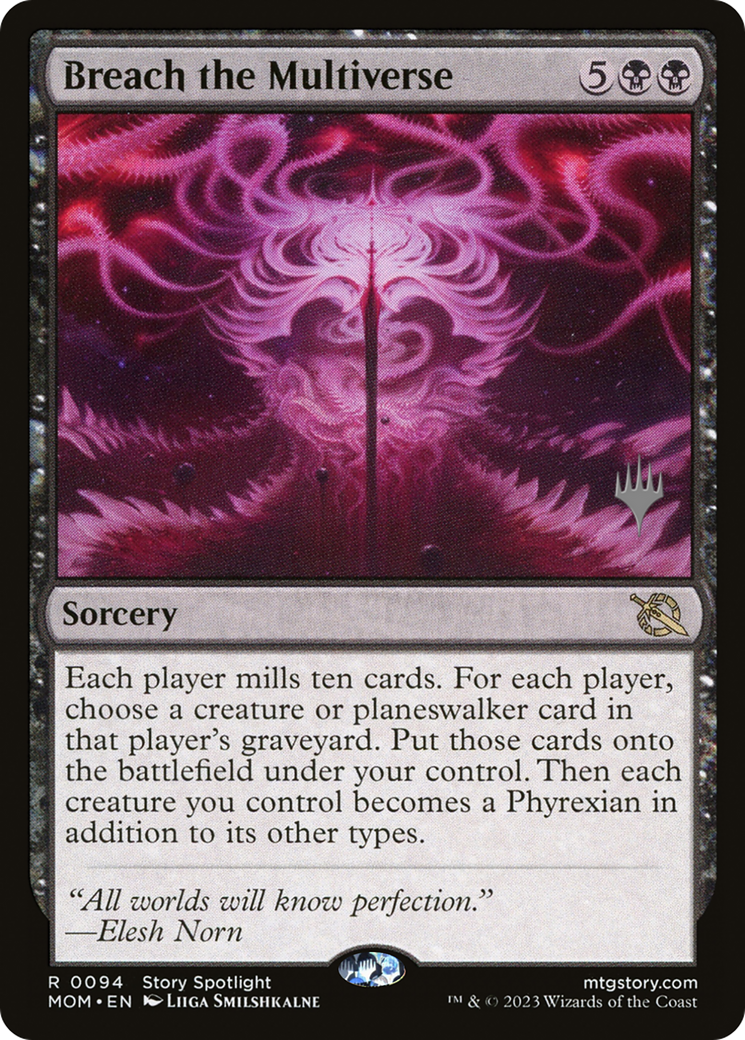 Breach the Multiverse (PPMOM-094) [March of the Machine Promos] Foil MTG Single Wizards of the Coast