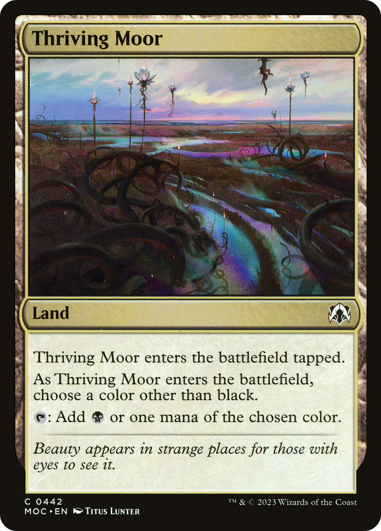 Thriving Moor (MOC-442) [March of the Machine Commander] MTG Single Wizards of the Coast