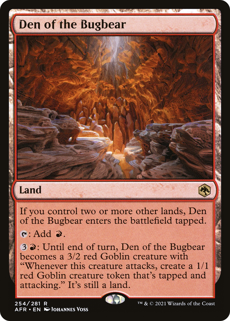 Den of the Bugbear (AFR-254) [Adventures in the Forgotten Realms] Foil MTG Single Wizards of the Coast